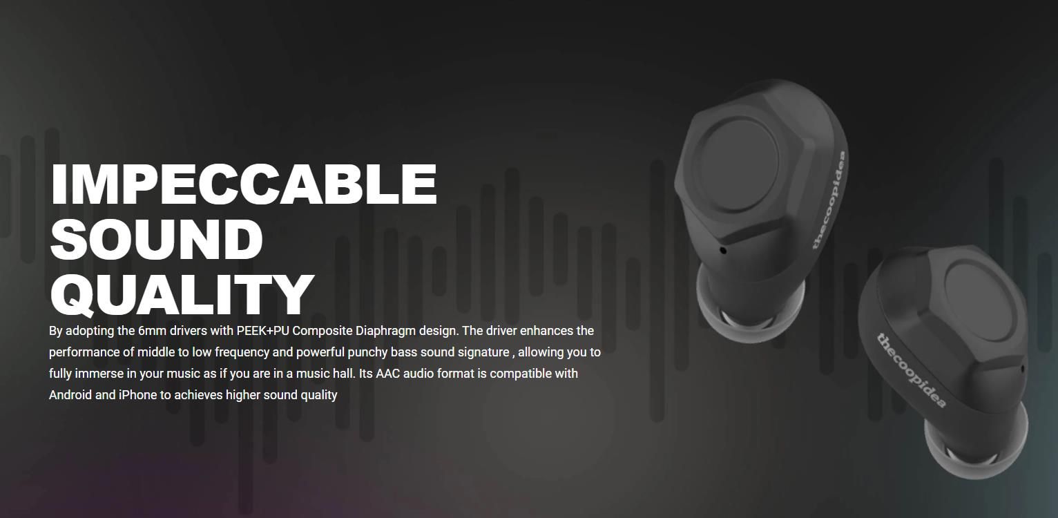 CARGO 02 TWS Bluetooth Earbuds Military Style Design | Hifi Media Store
