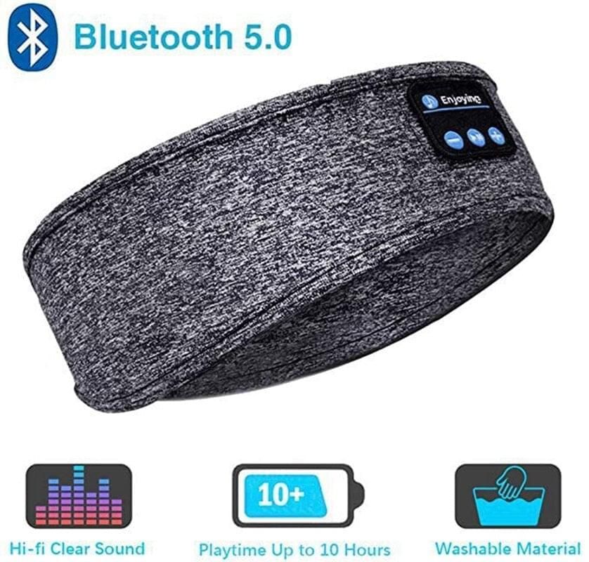 Cinta para la Cabeza con Auriculares Bluetooth Incorporados Gris | Hifi Media Store