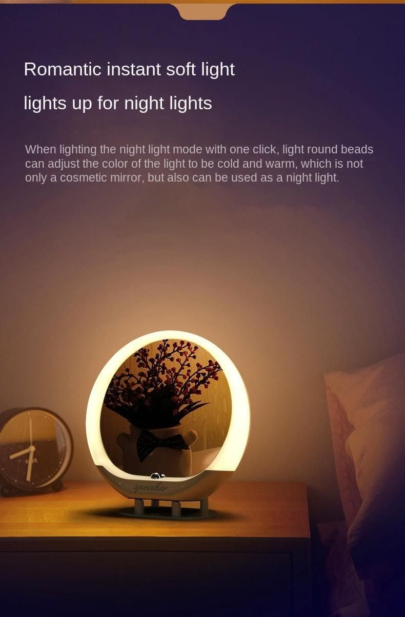 Cosmetic Mirror and Bluetooth Speaker with Ambient Light | Hifi Media Store
