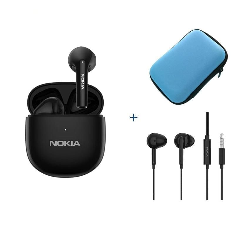 E3110 TWS Earbuds with Noise Reduction Black a E2102A and Case | Hifi Media Store