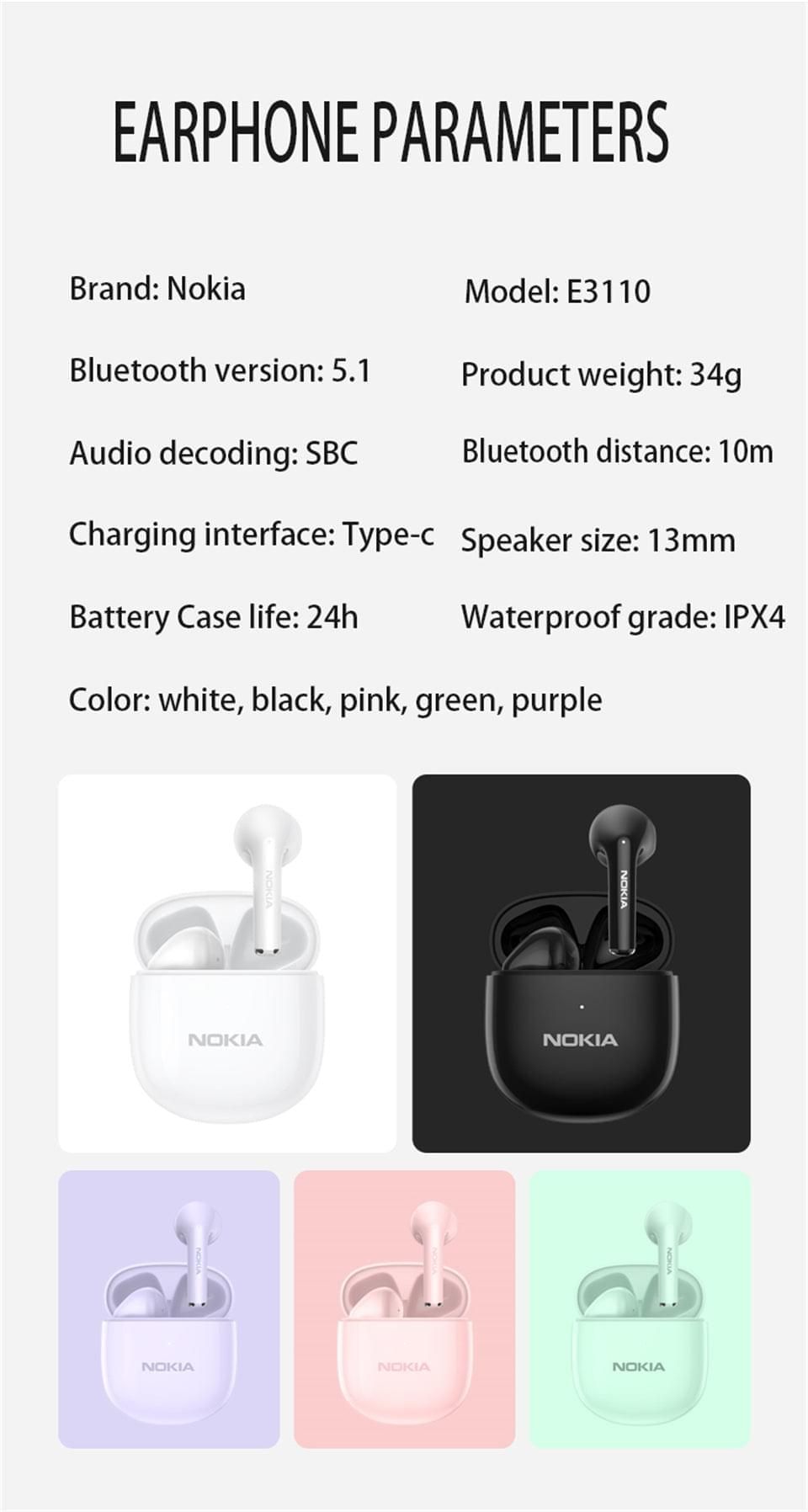 E3110 TWS Earbuds with Noise Reduction | Hifi Media Store