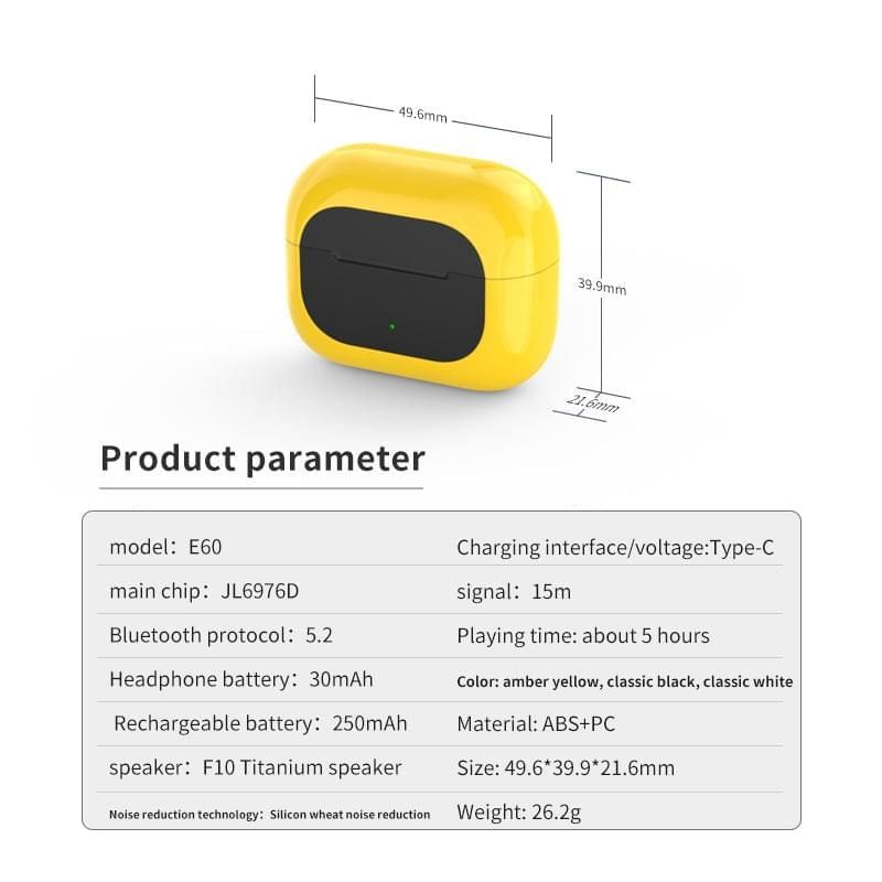 E60 Auriculares Intraurales inalámbricos | Hifi Media Store