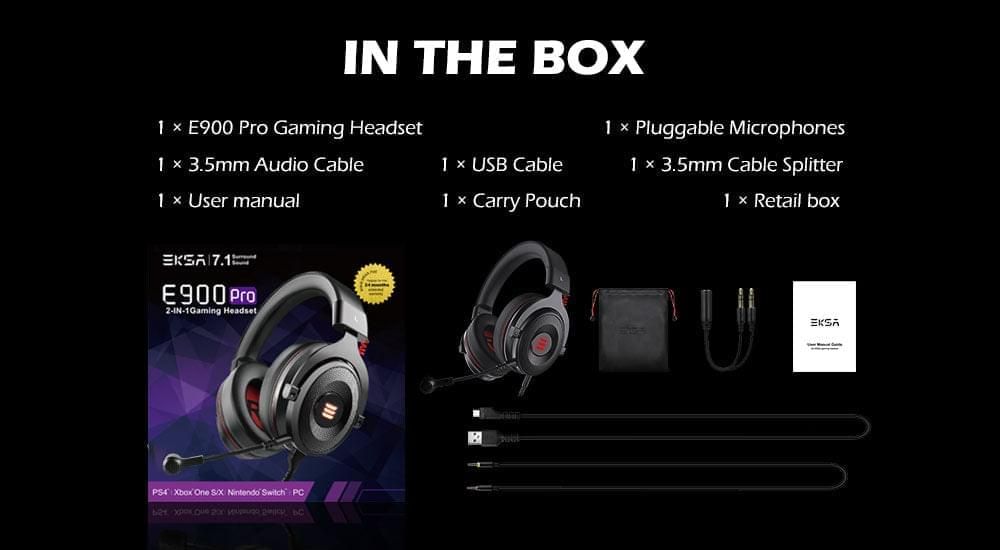E900 Headset Gamer with Microphone and 7.1 Surround Sound 0 | Hifi Media Store