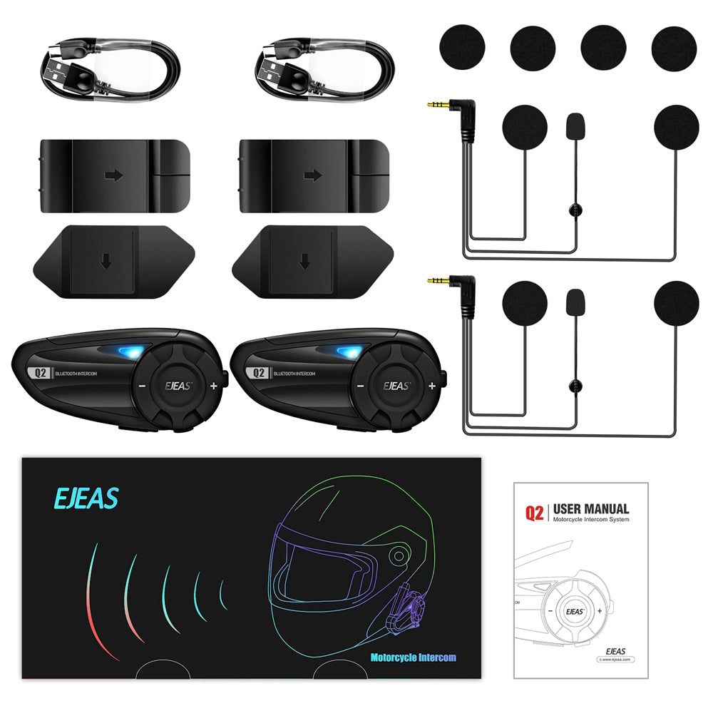 EJEAS Q2 Motorcycle Intercom | Hifi Media Store