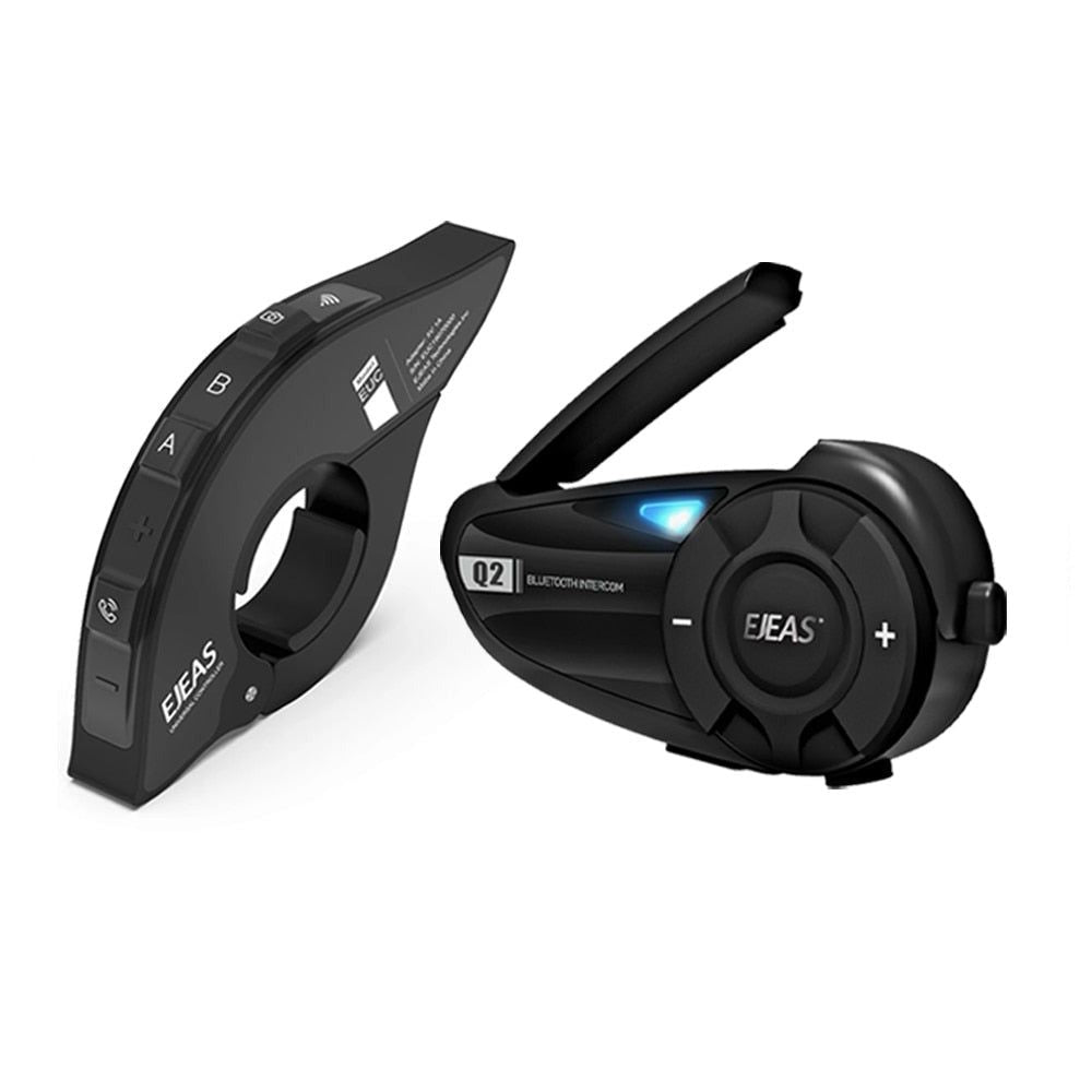 EJEAS Q2 Motorcycle Intercom with Remote Control Default Title | Hifi Media Store