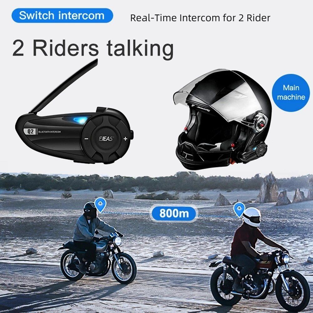 EJEAS Q2 Motorcycle Intercom with Remote Control | Hifi Media Store