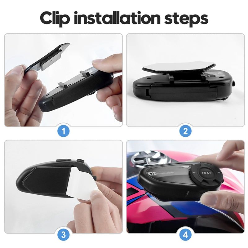 EJEAS Q2 Motorcycle Intercom with Remote Control | Hifi Media Store