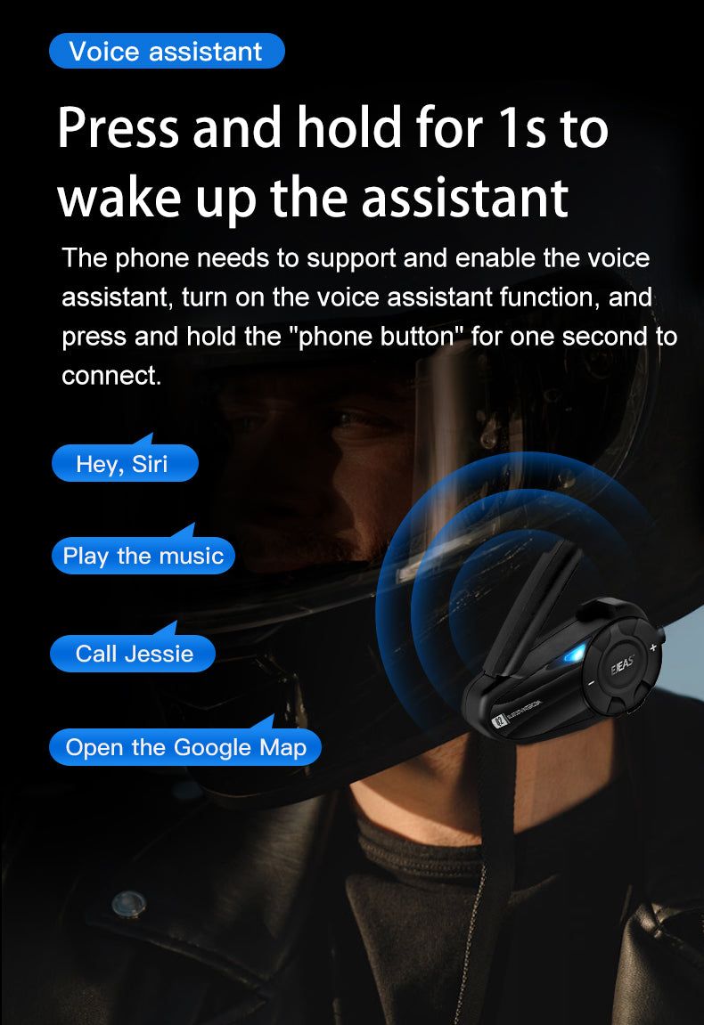EJEAS Q2 Motorcycle Intercom with Remote Control | Hifi Media Store