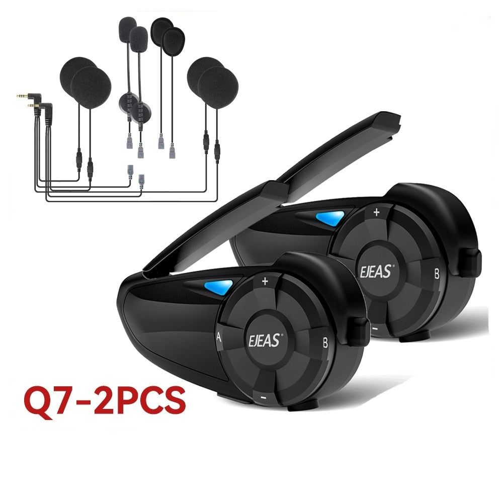 EJEAS Q7 Intercomunicador de moto 2PCS Q7 Sin control remoto Global | Hifi Media Store