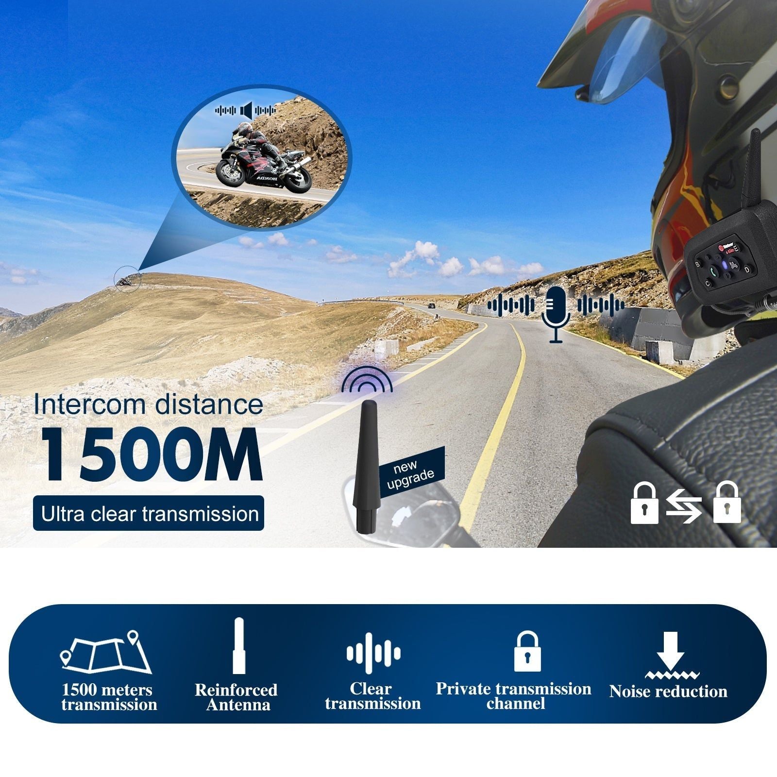EJEAS V6 PRO Intercomunicador para Moto | Hifi Media Store