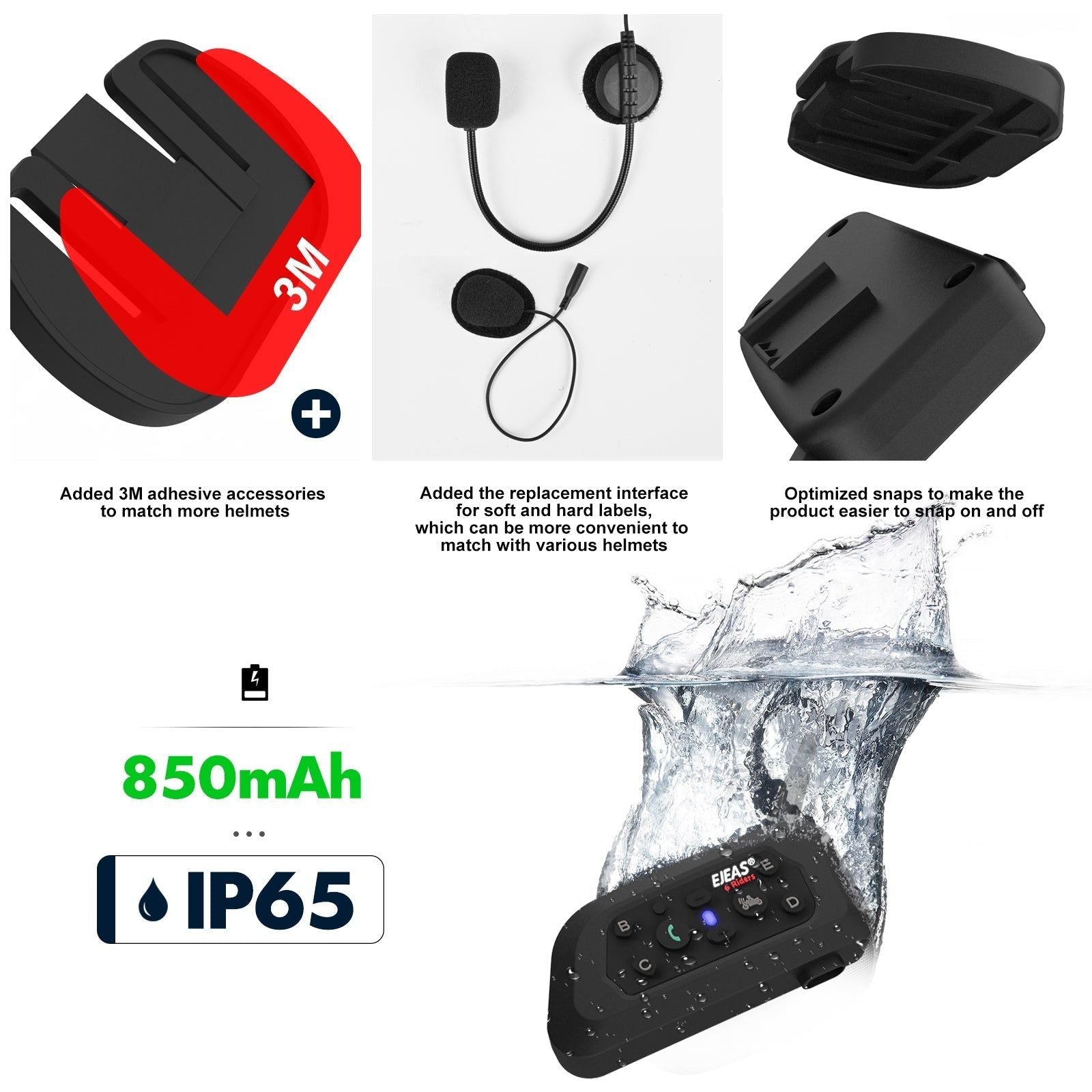 EJEAS V6 PRO Intercomunicador para Moto | Hifi Media Store