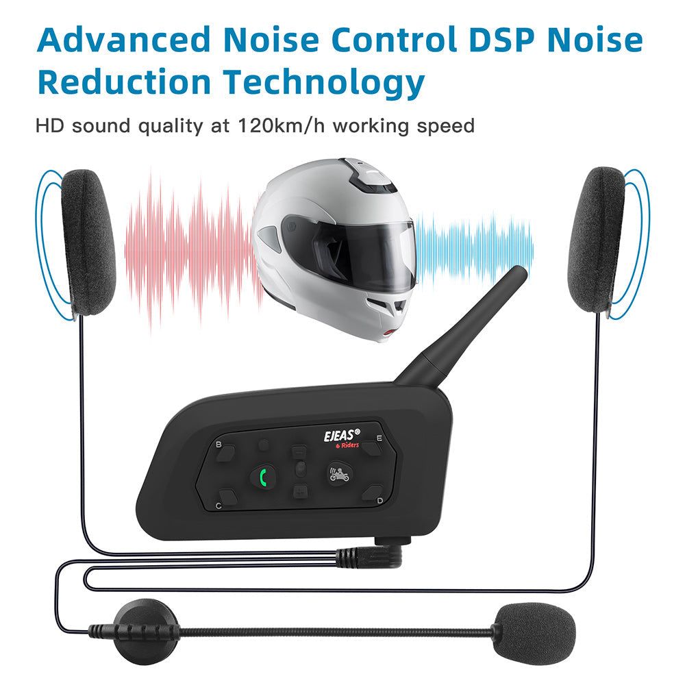 EJEAS V6 PRO Intercomunicador para Moto | Hifi Media Store