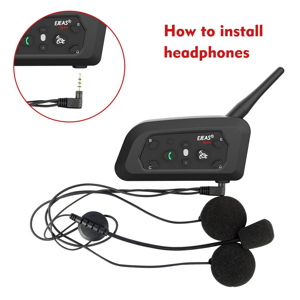 EJEAS V6 PRO Intercomunicador para Moto | Hifi Media Store