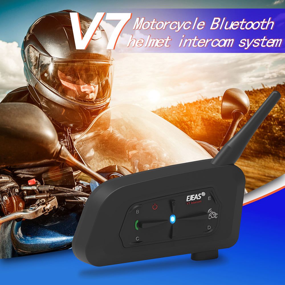 EJEAS V7 Intercomunicador Bluetooth para Moto con Control Remoto | Hifi Media Store