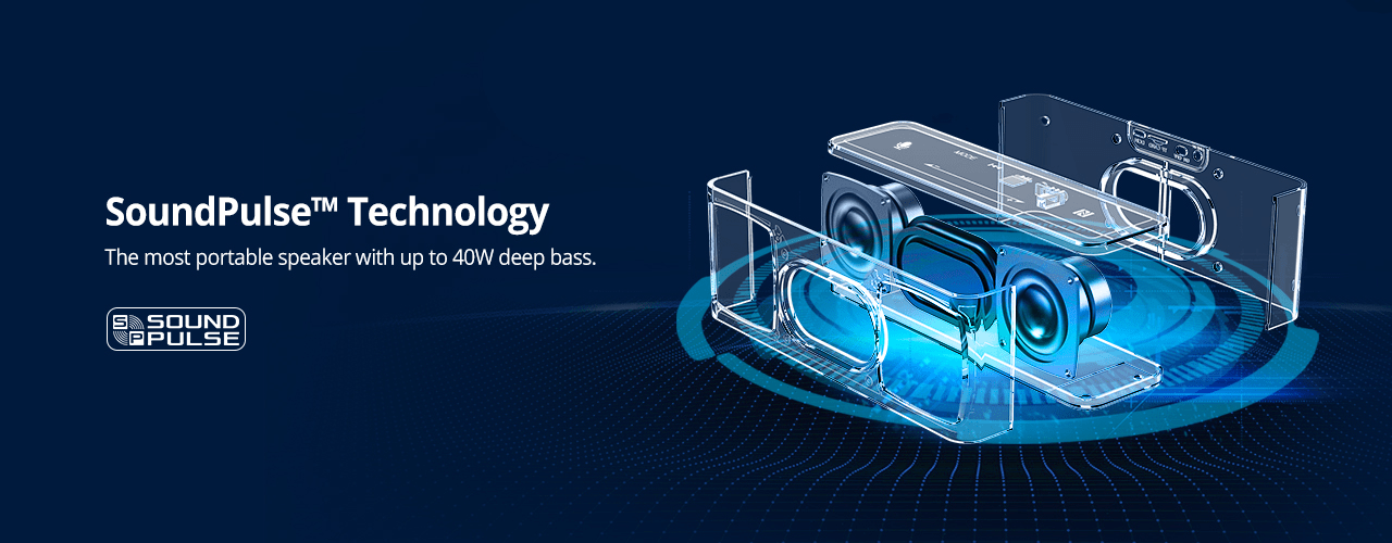 Element Mega Bluetooth Portable Speaker 40W with Touch Control | Hifi Media Store