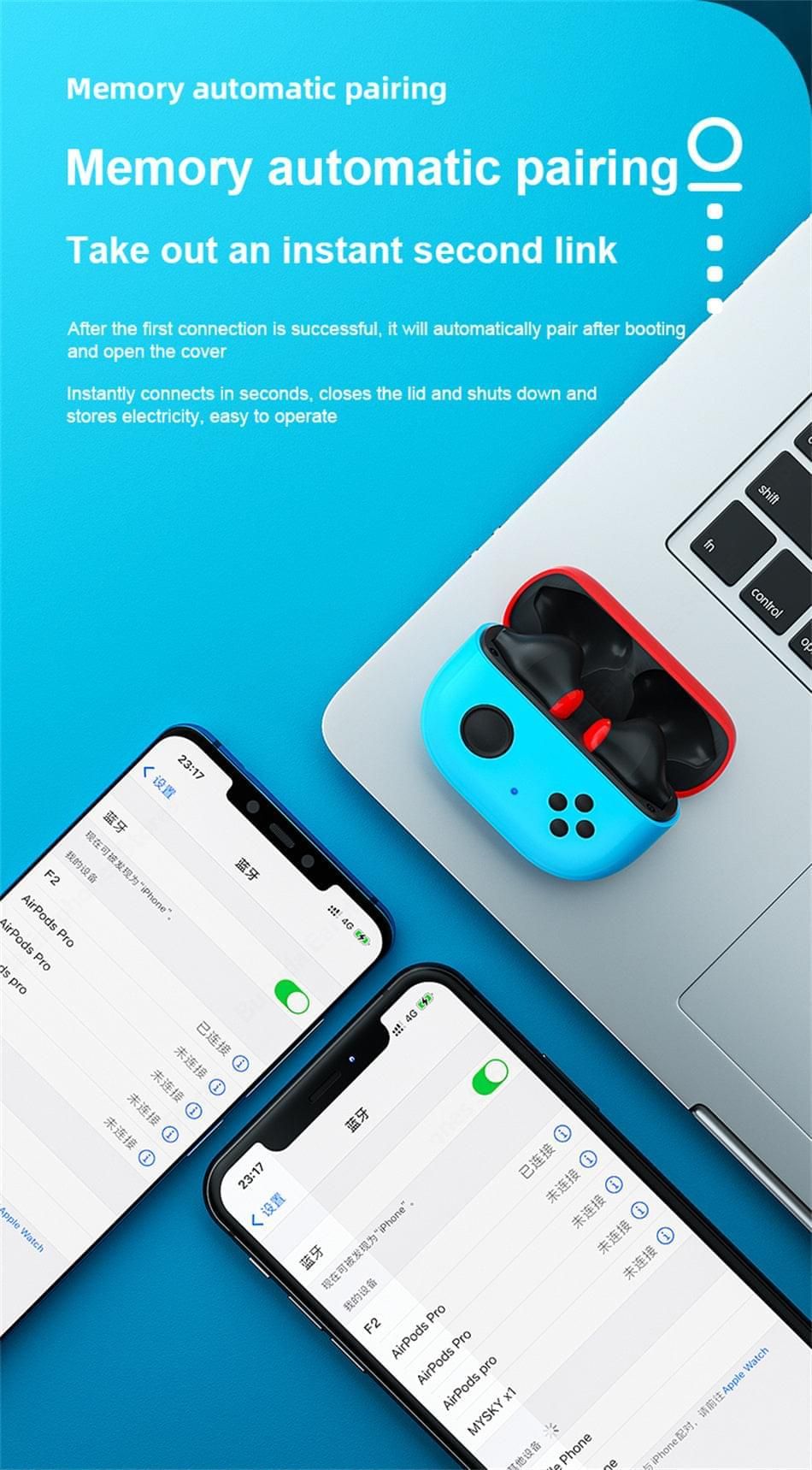F2 - Auriculares Intraurales Bluetooth | Hifi Media Store