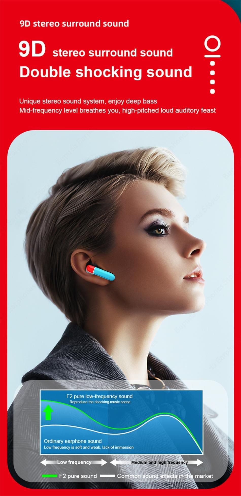 F2 - Auriculares Intraurales Bluetooth | Hifi Media Store