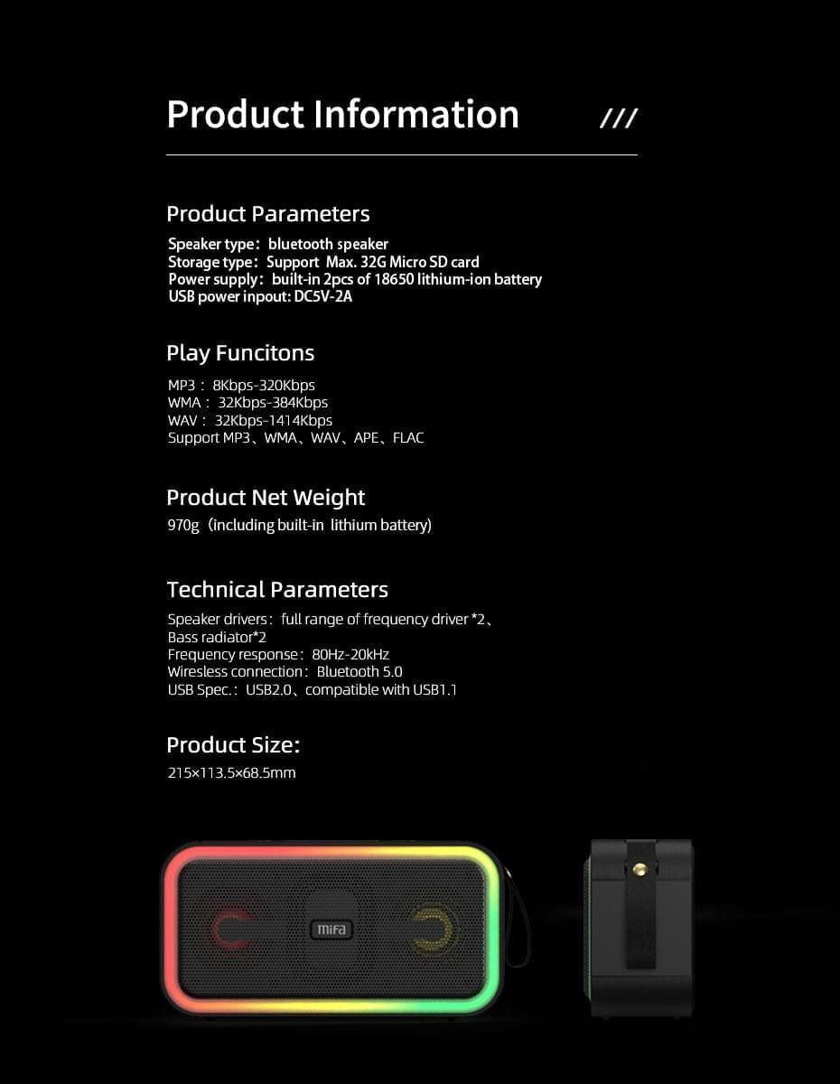 F60 40W Bluetooth Speaker with Class D | Hifi Media Store