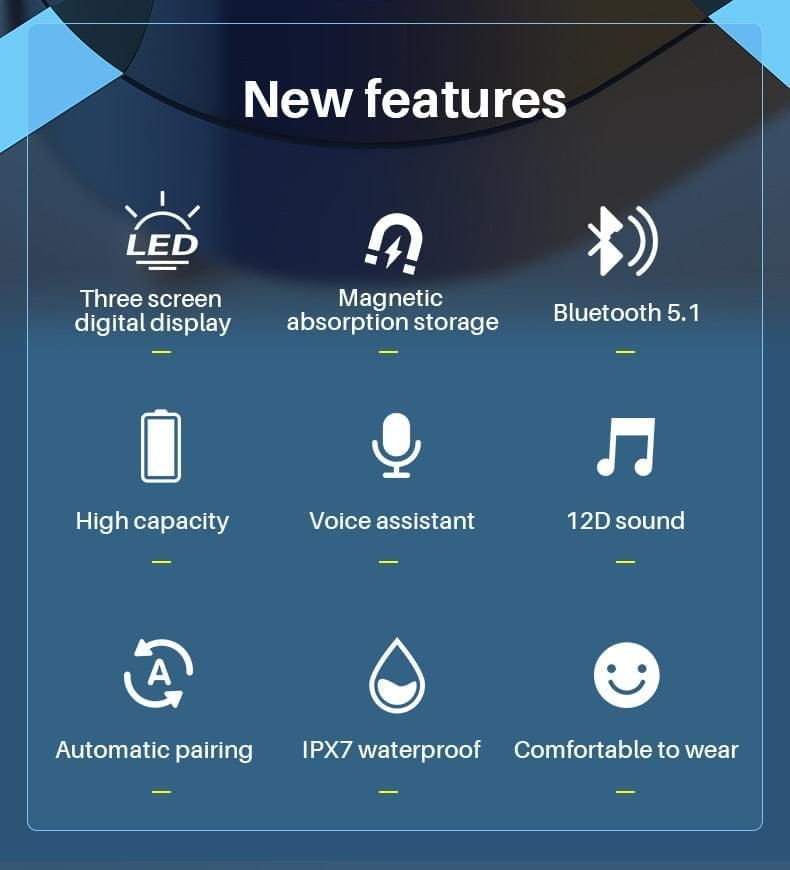 F9-3 Auriculares Intraurales TWS | Hifi Media Store