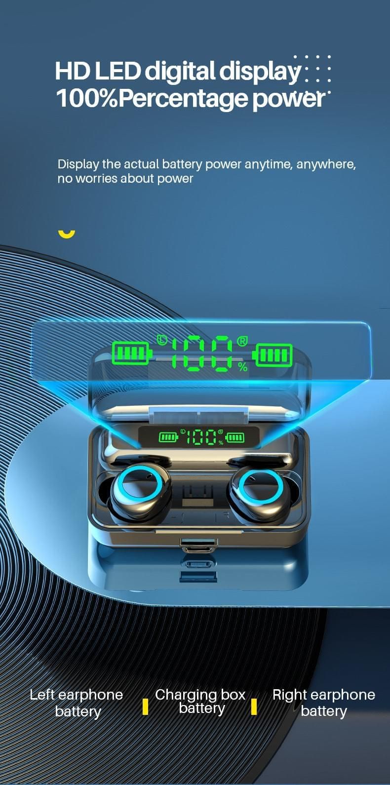 F9-3 Auriculares Intraurales TWS | Hifi Media Store