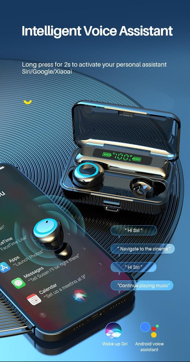 F9-3 Auriculares Intraurales TWS | Hifi Media Store