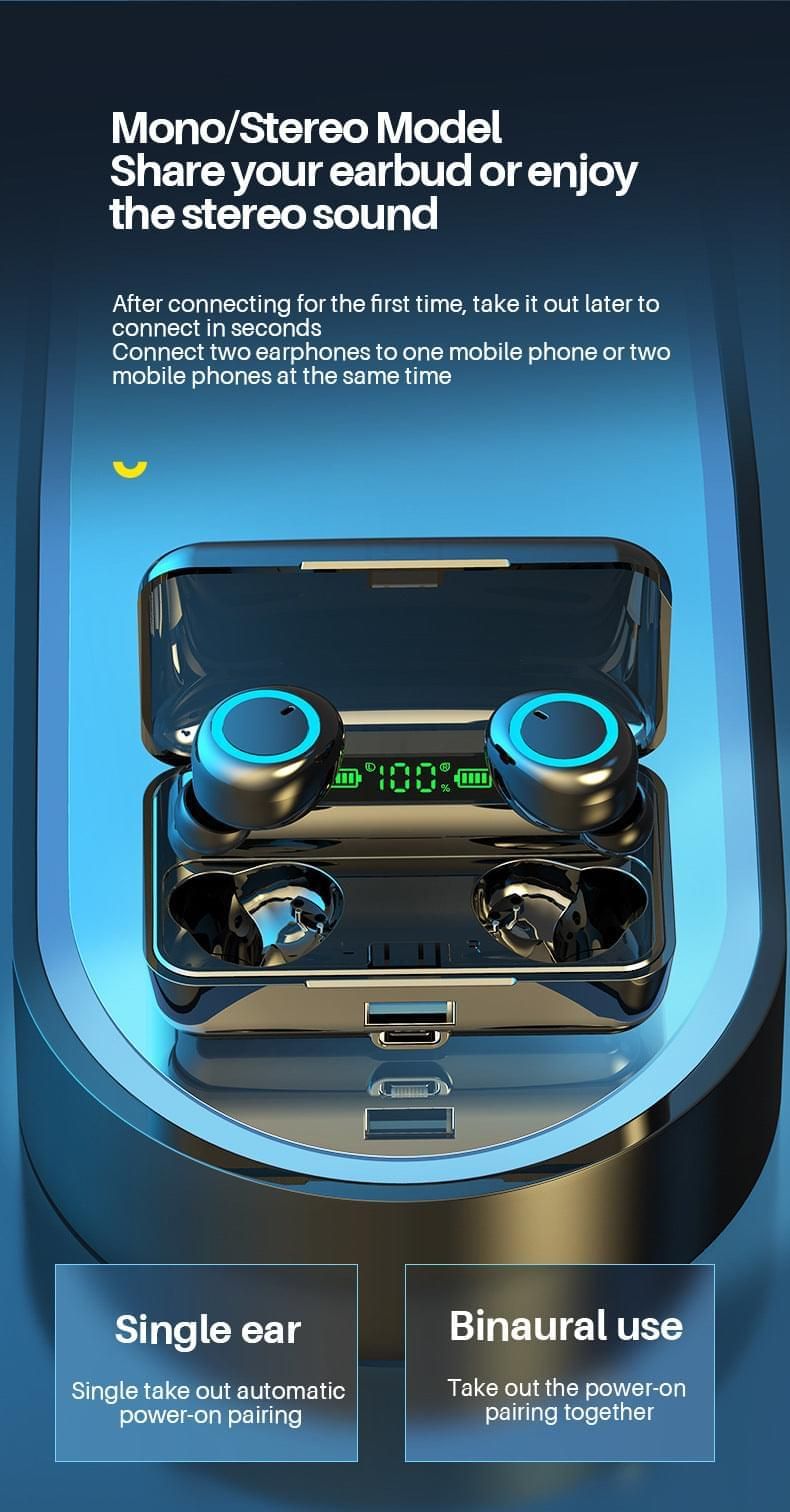 F9-3 Auriculares Intraurales TWS | Hifi Media Store