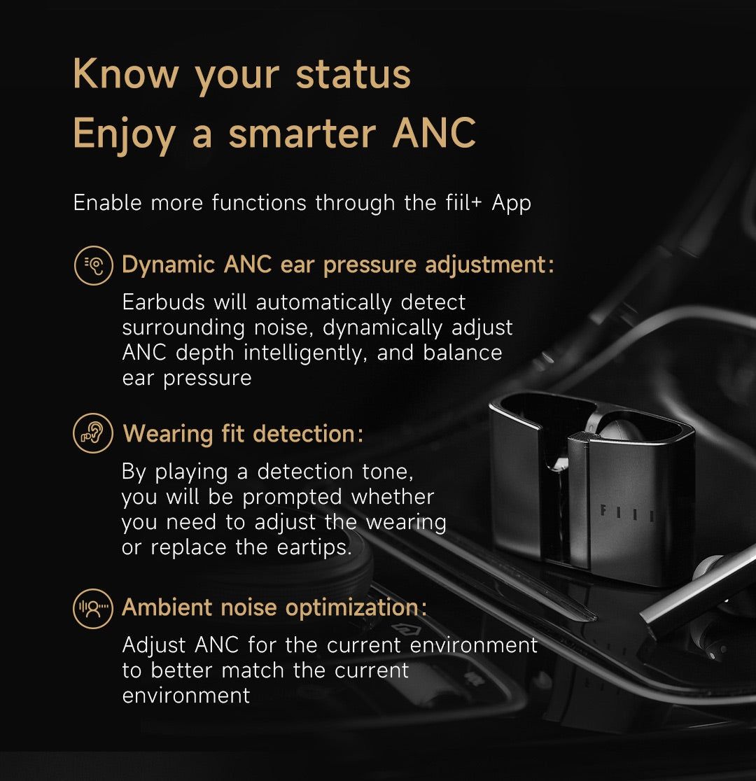 FIIL CC Pro2 Hi-Res Bluetooth Earbuds with Hybrid ANC and LDAC | Hifi Media Store