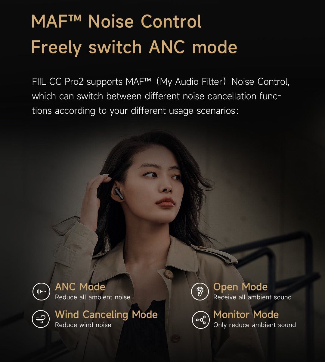FIIL CC Pro2 Hi-Res Bluetooth Earbuds with Hybrid ANC and LDAC | Hifi Media Store