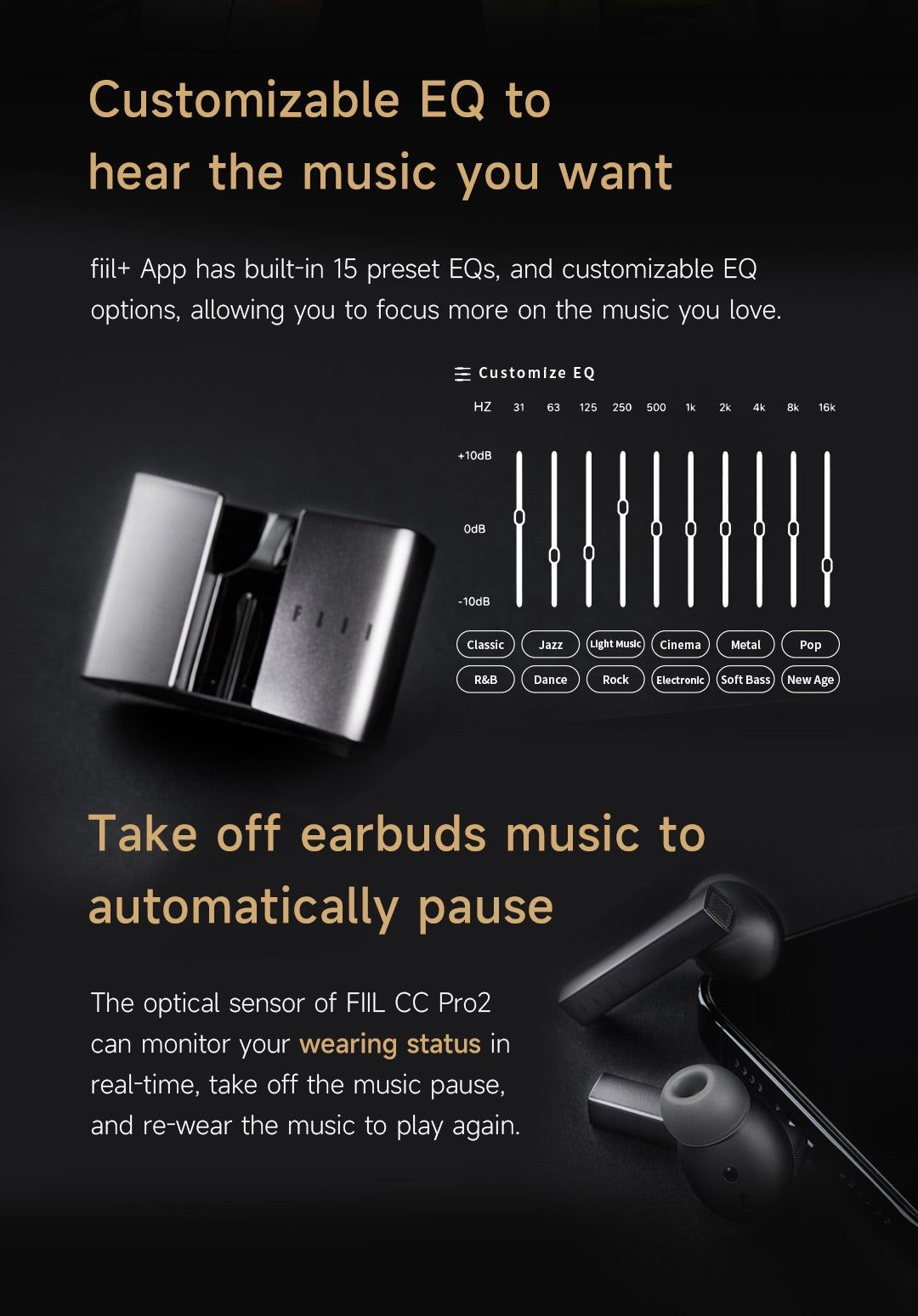 FIIL CC Pro2 Hi-Res Bluetooth Earbuds with Hybrid ANC and LDAC | Hifi Media Store