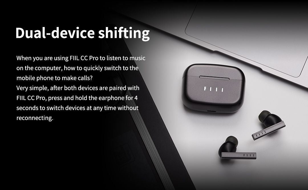 FIIL CC Pro Bluetooth Earbuds with ANC | Hifi Media Store