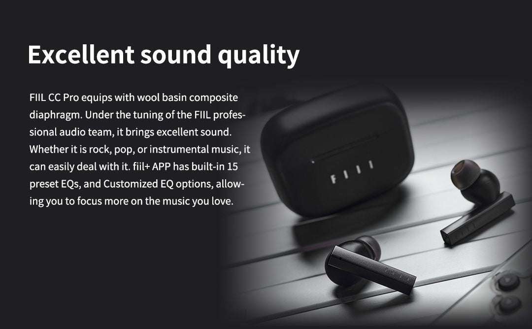 FIIL CC Pro Bluetooth Earbuds with ANC | Hifi Media Store