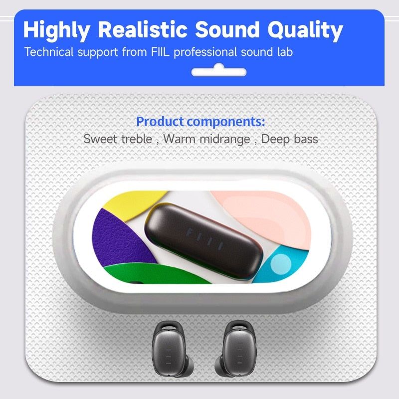 FIIL T2 Pro Bluetooth Earbuds with Dual-Mic and Hybrid ANC | Hifi Media Store
