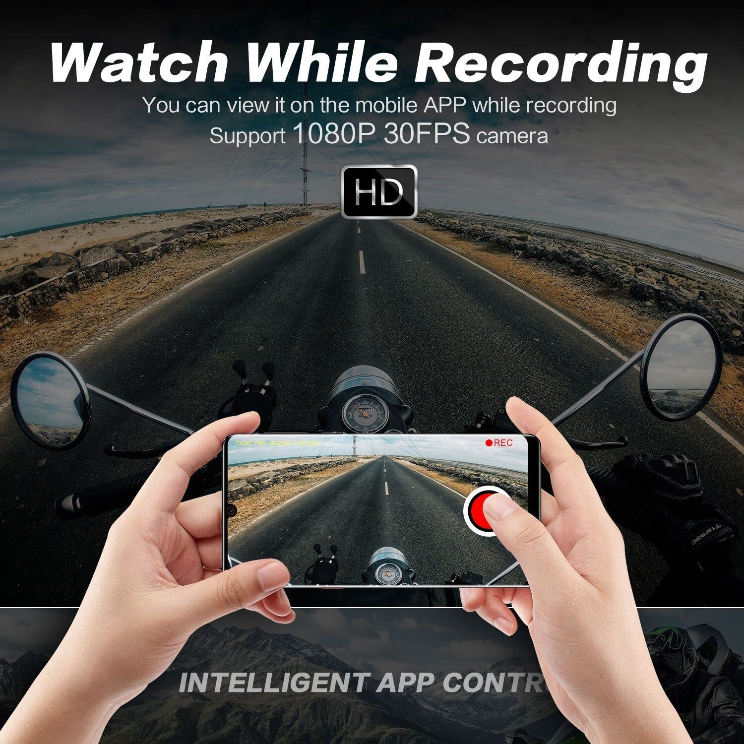 FX30C Pro Motorcycle Intercom with 1080P Camera HD | Hifi Media Store