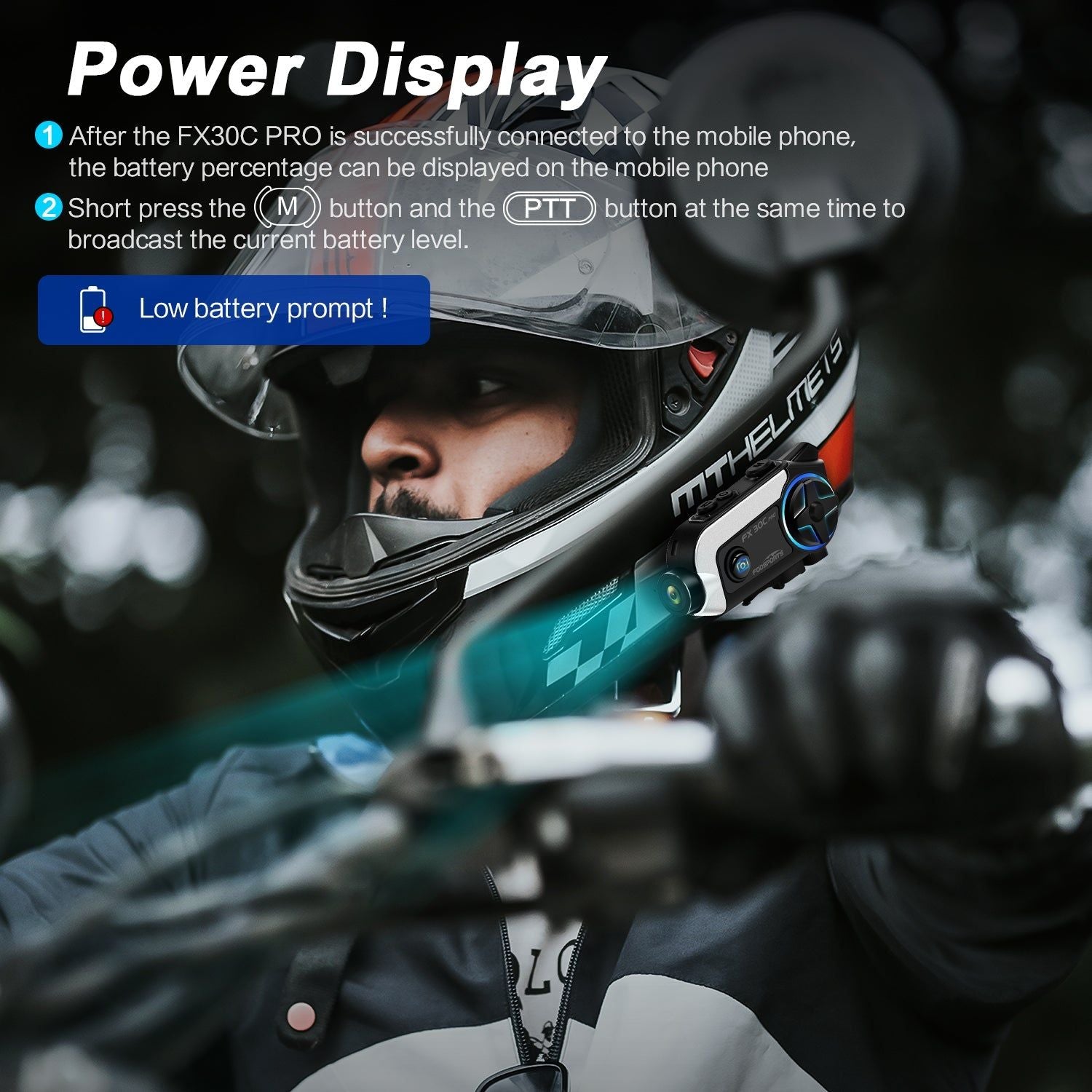 FX30C Pro Motorcycle Intercom with 1080P Camera HD | Hifi Media Store