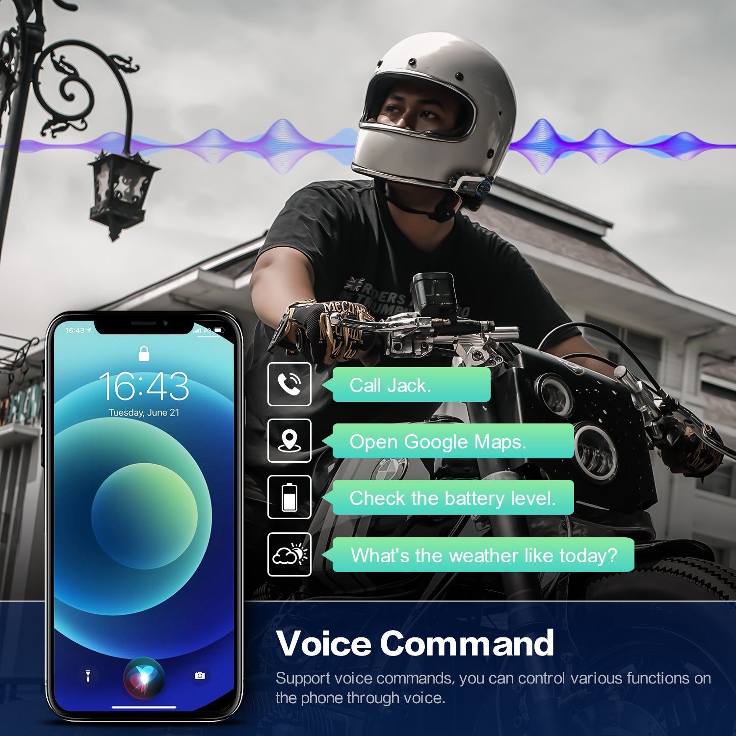 FX30C Pro Motorcycle Intercom with 1080P Camera HD | Hifi Media Store