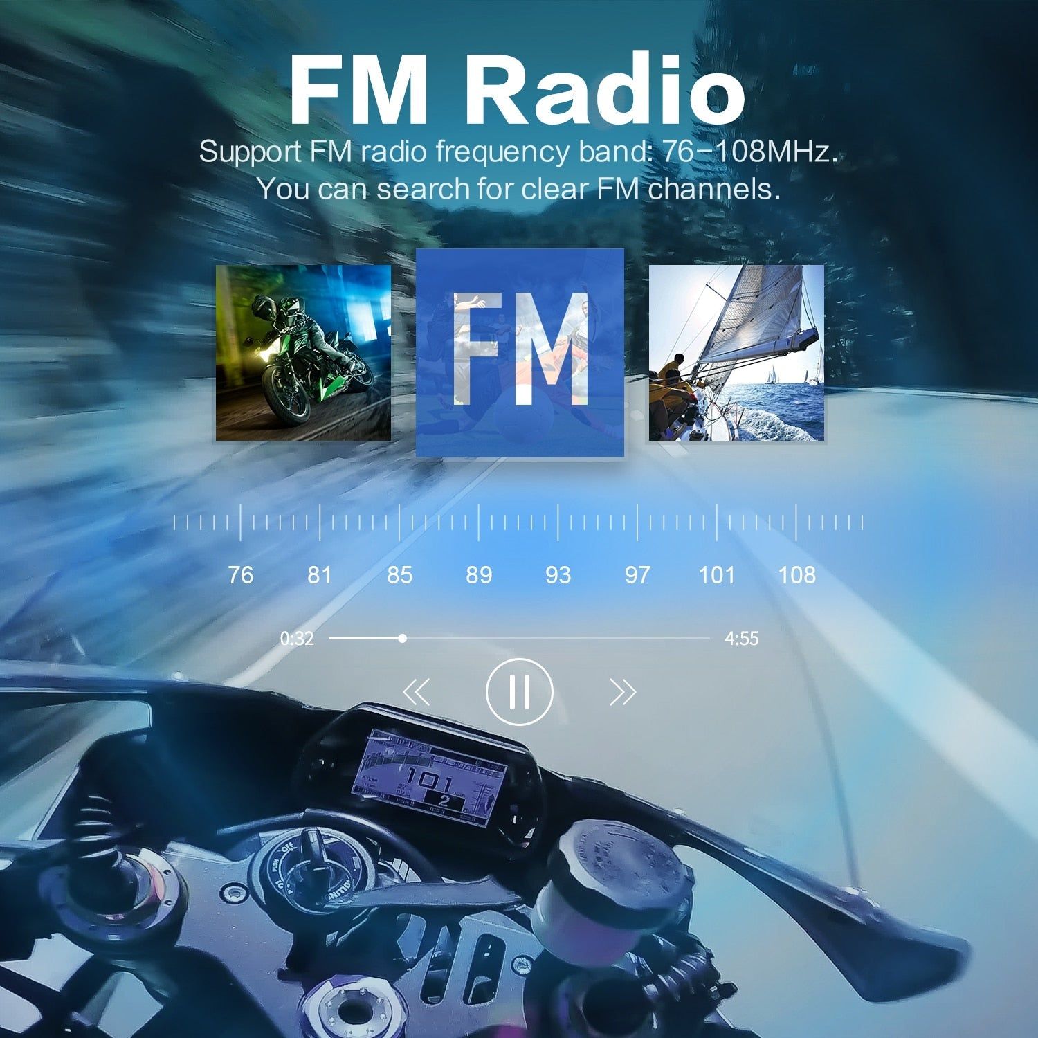 FX6S Bluetooth Motorcycle Intercom | Hifi Media Store