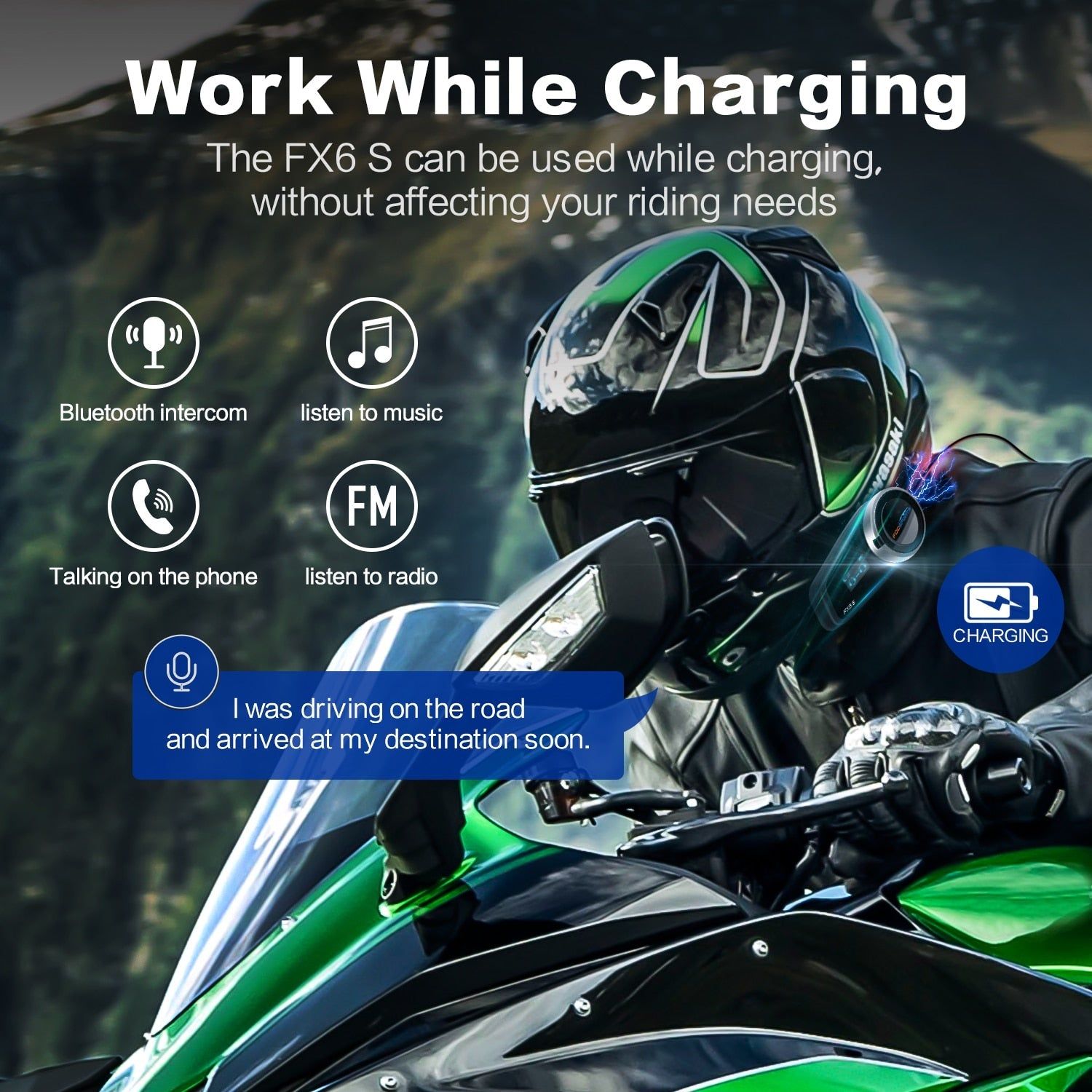 FX6S Bluetooth Motorcycle Intercom | Hifi Media Store