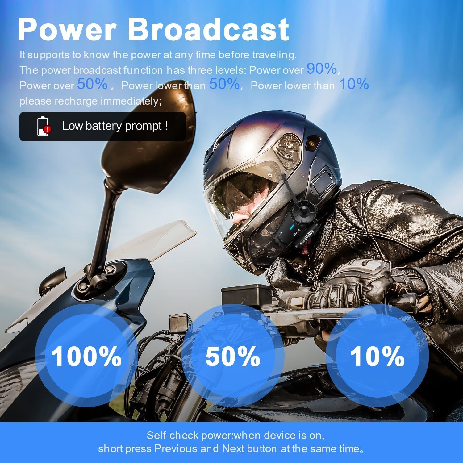 FX8 Bluetooth Motorcycle Intercom | Hifi Media Store