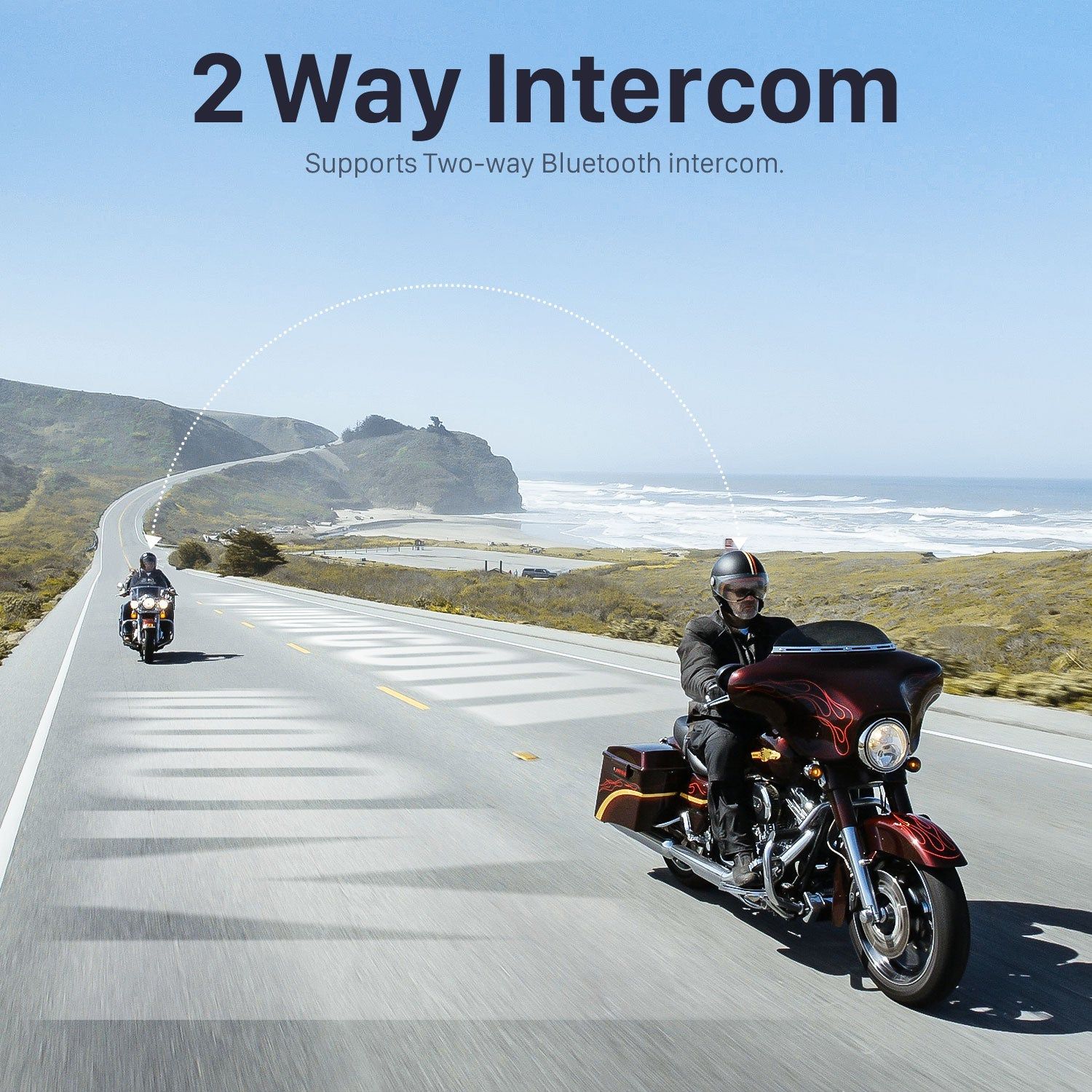 Fodsports FX10C Motorcycle Bluetooth Mesh Intercom | Hifi Media Store