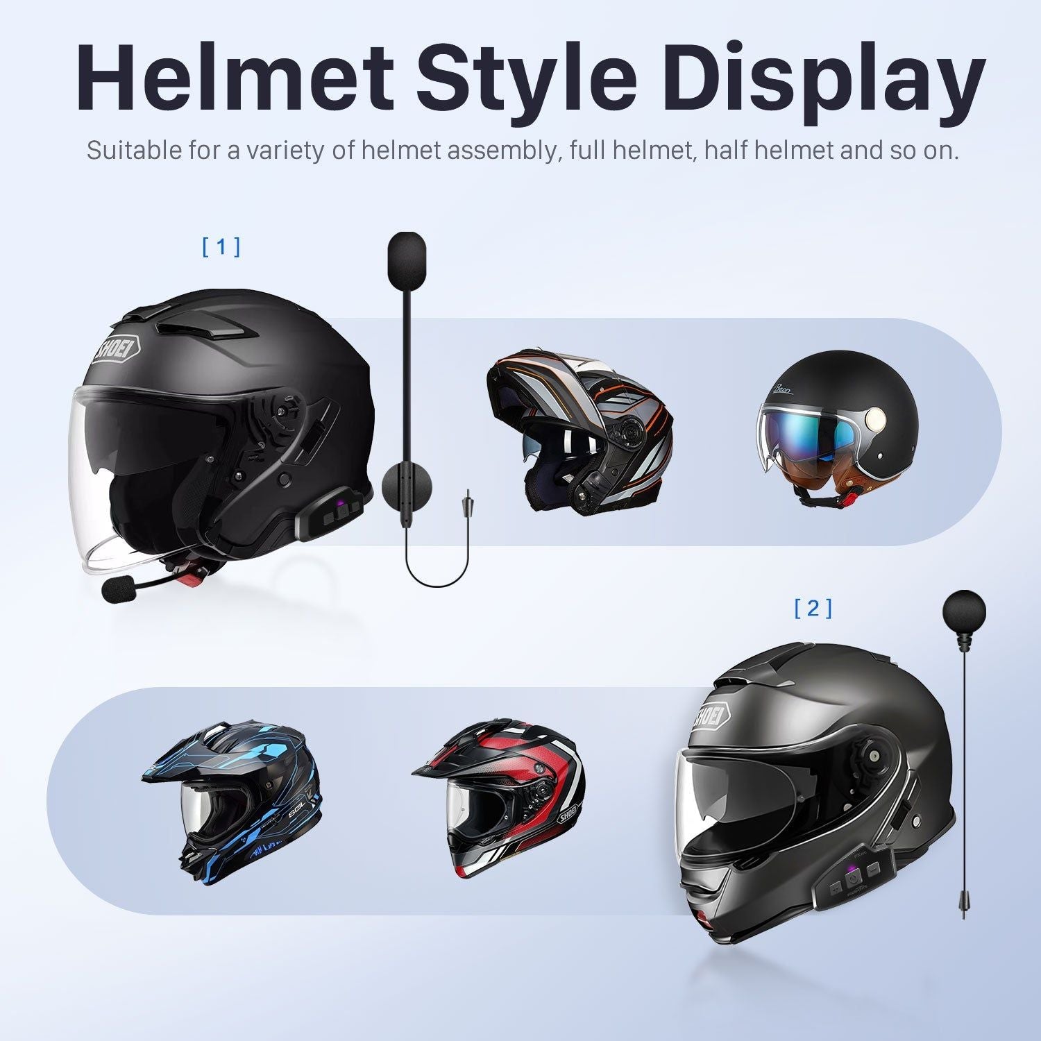 Fodsports FX10C Motorcycle Bluetooth Mesh Intercom | Hifi Media Store