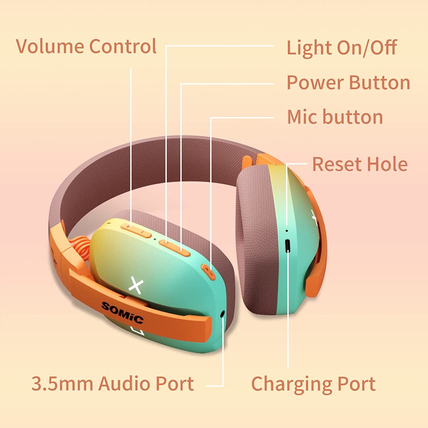 G810 Bluetooth Headphone With 3 Modes Connection | Hifi Media Store