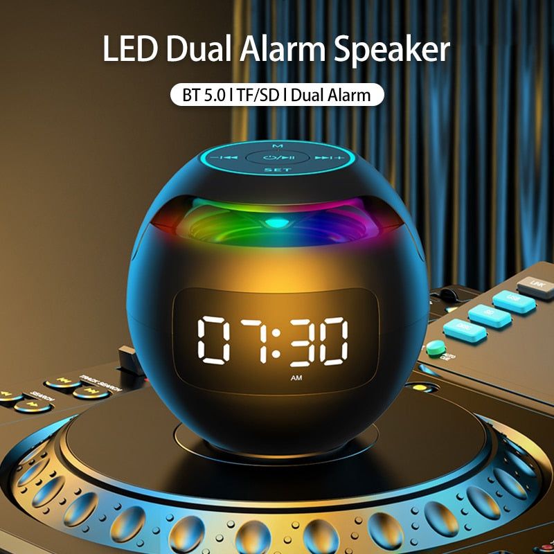 G90 Speaker Alarm Clock with Radio and LED Lights | Hifi Media Store