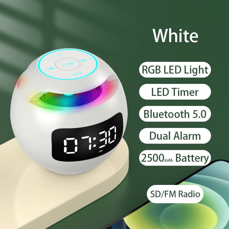 G90 Speaker Alarm Clock with Radio and LED Lights | Hifi Media Store
