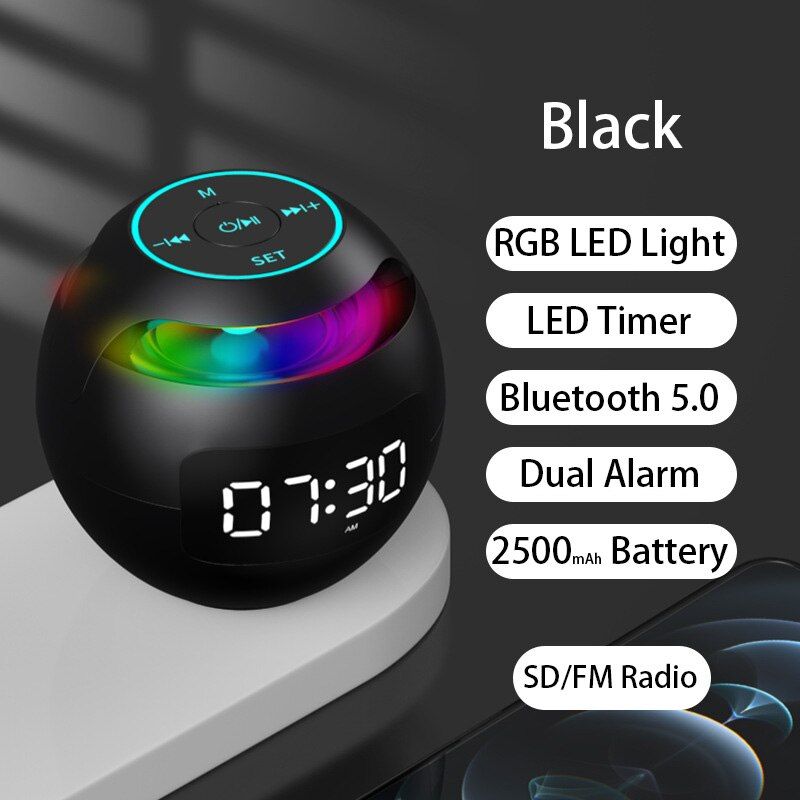 G90 Speaker Alarm Clock with Radio and LED Lights | Hifi Media Store