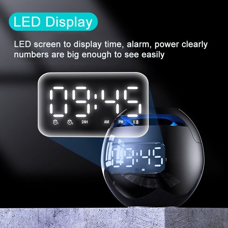G90 Speaker Alarm Clock with Radio and LED Lights | Hifi Media Store