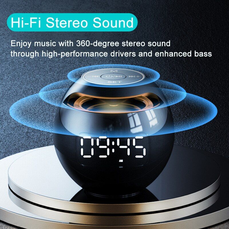 G90 Speaker Alarm Clock with Radio and LED Lights | Hifi Media Store