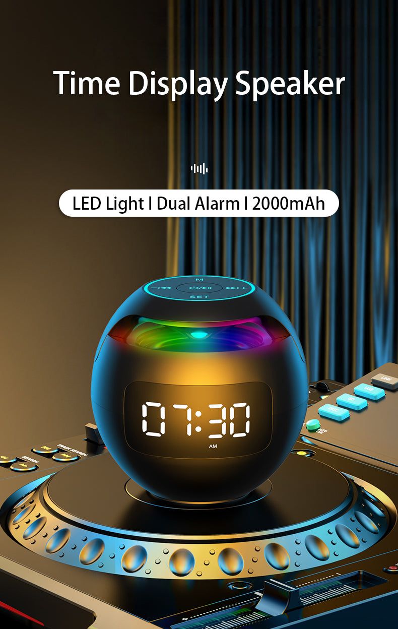 G90 Speaker Alarm Clock with Radio and LED Lights | Hifi Media Store