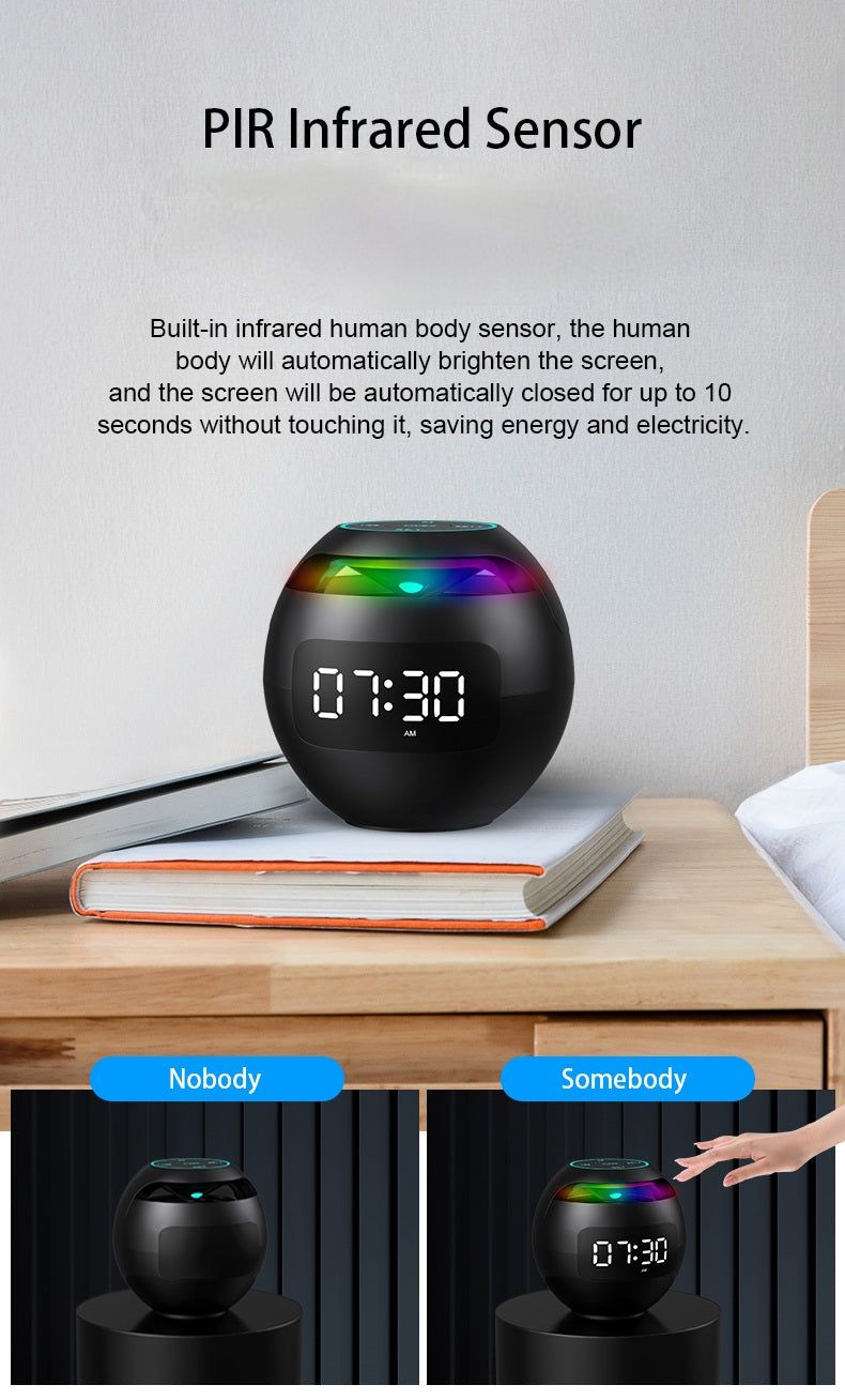 G90 Speaker Alarm Clock with Radio and LED Lights | Hifi Media Store