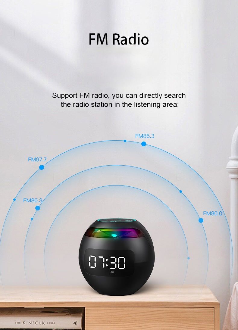 G90 Speaker Alarm Clock with Radio and LED Lights | Hifi Media Store
