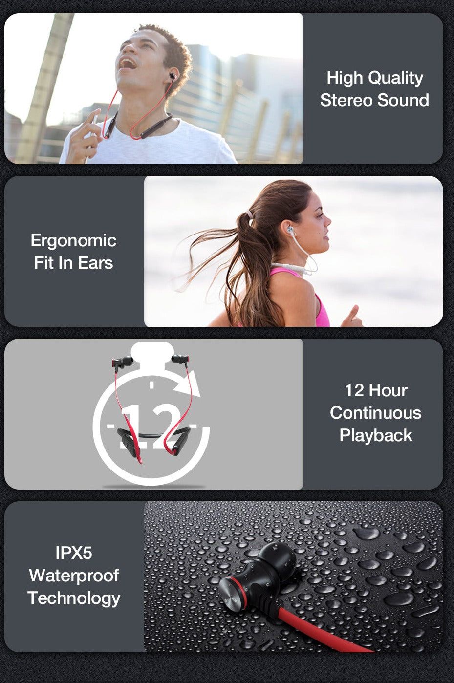 GB-S05 - Auriculares Inalámbricos con Banda para el Cuello | Hifi Media Store